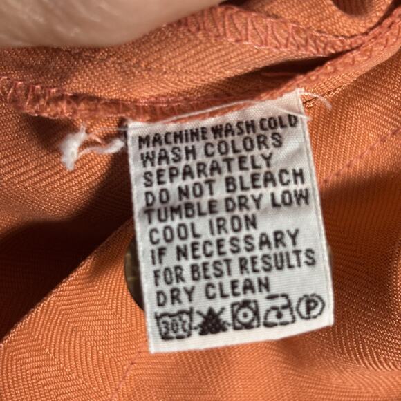 Tommy Bahama Shirt Mens Large Orange 100% Silk Relax Camp Button Up Casual - Picture 4 of 13